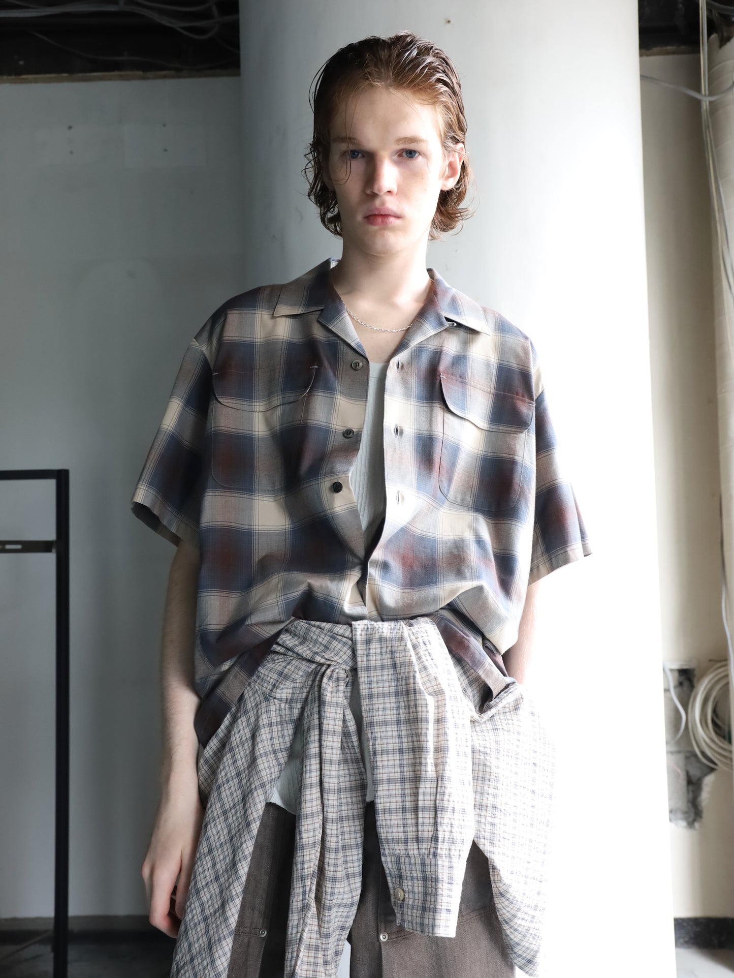 JIEDA SEERSUCKER SHORT SHIRT