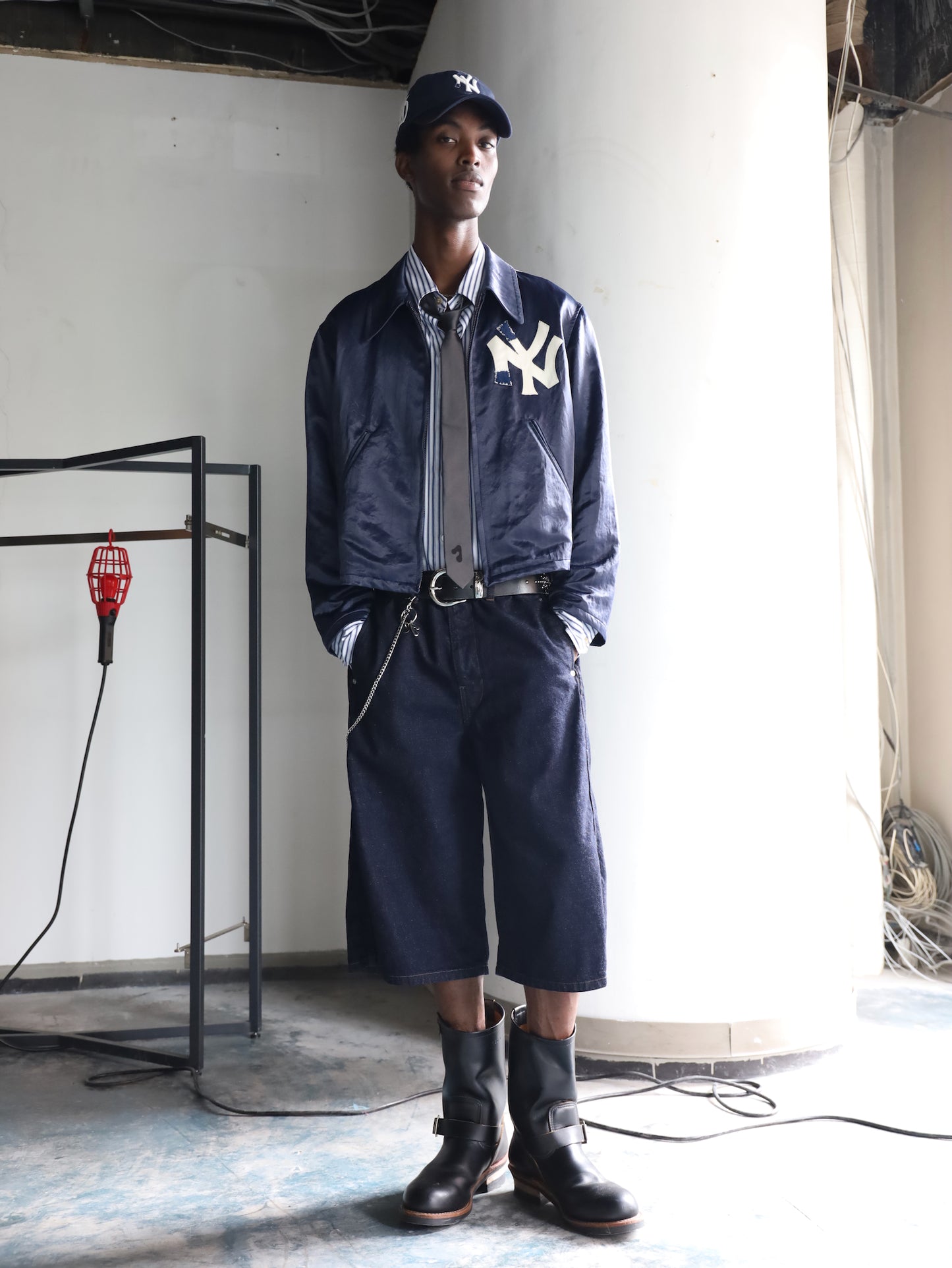 JIEDA 3D 3/4 DENIM PANTS