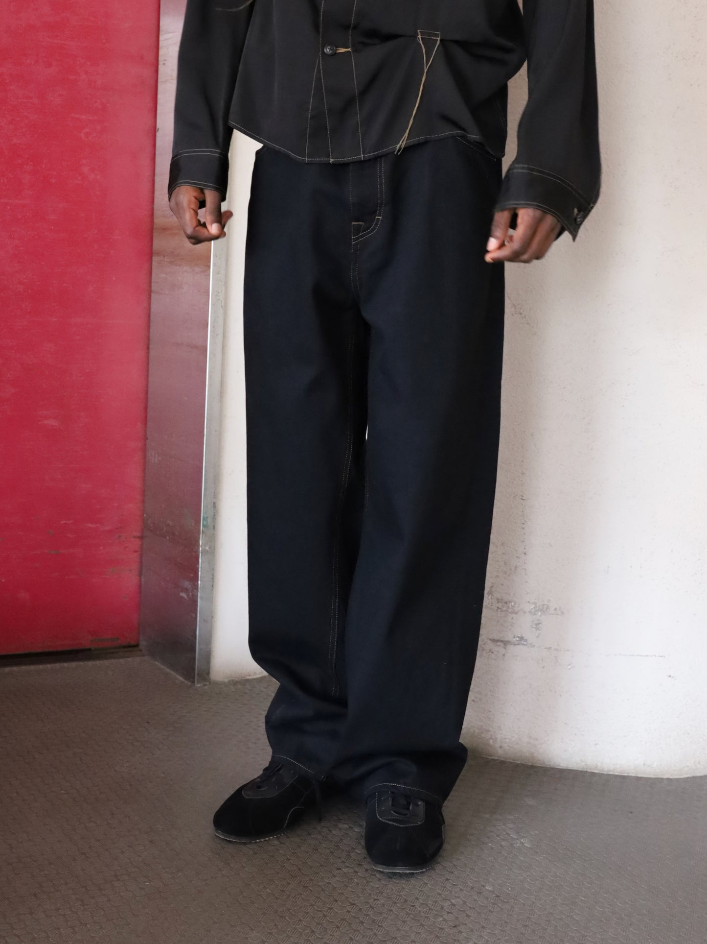 JIEDA TWIST DENIM PANTS