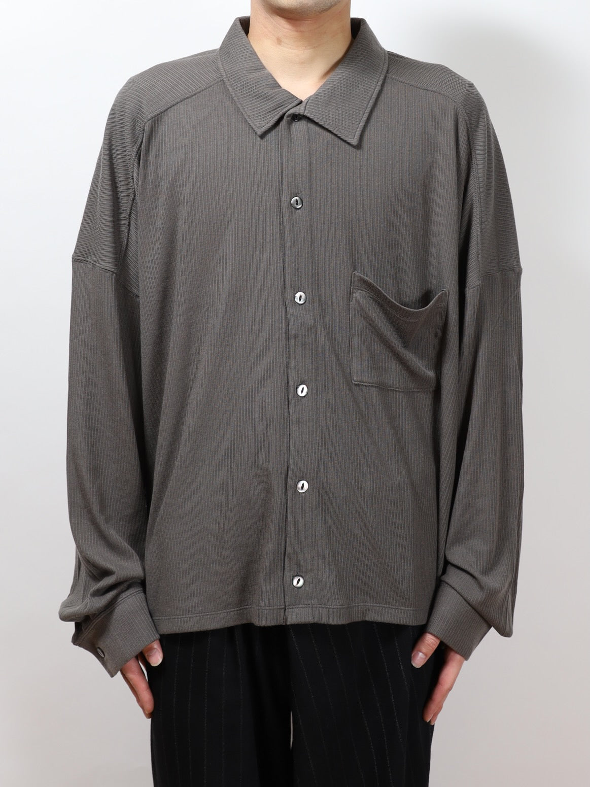 ANCELLM CAS/SIL KIMONO KNIT SHIRT – KIKUNOBU