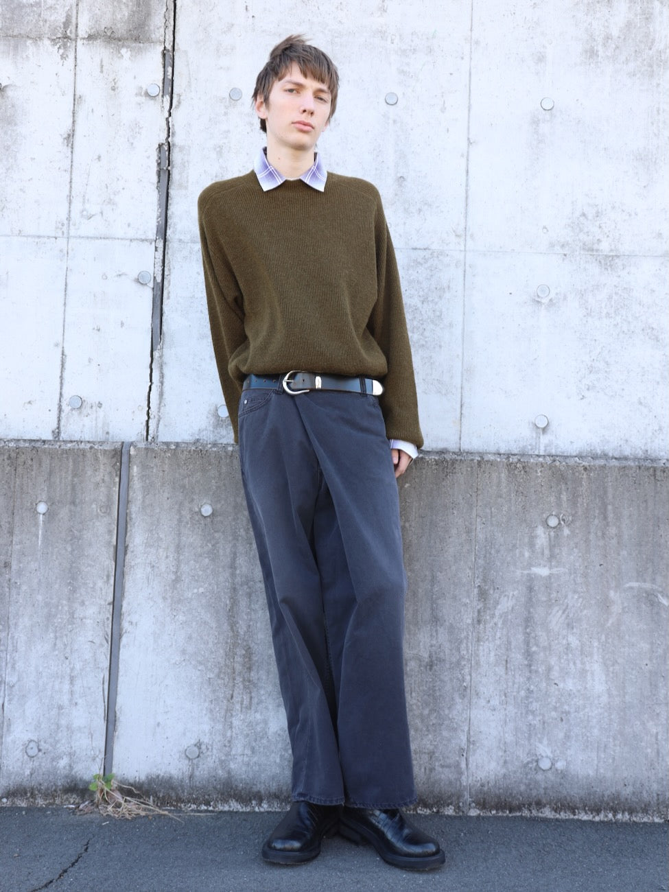 OVER WRAP CHINO PANTS