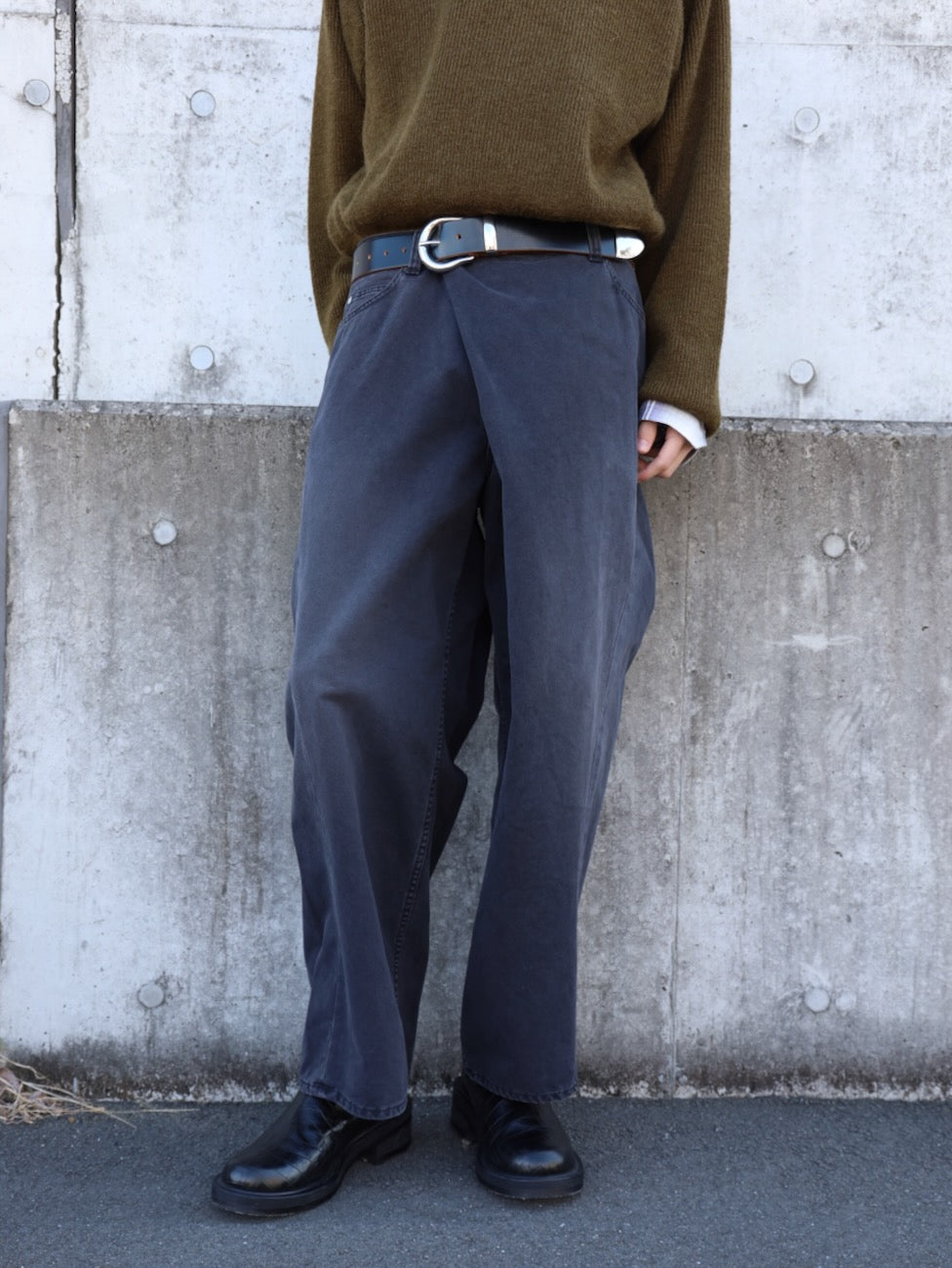 OVER WRAP CHINO PANTS