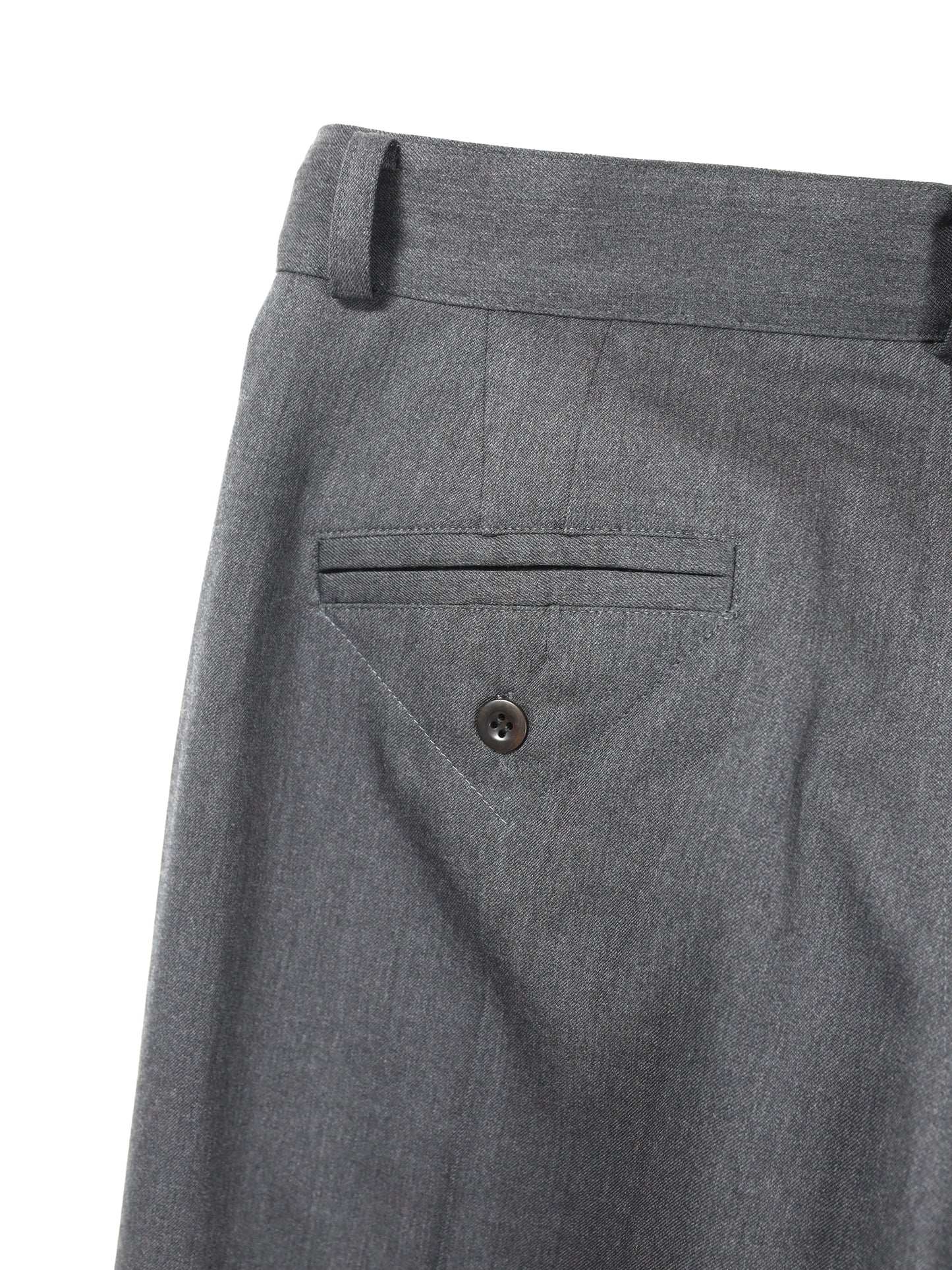 RICE NINE TEN THREE QUARTER WOOL 2TUCK TROUSERS