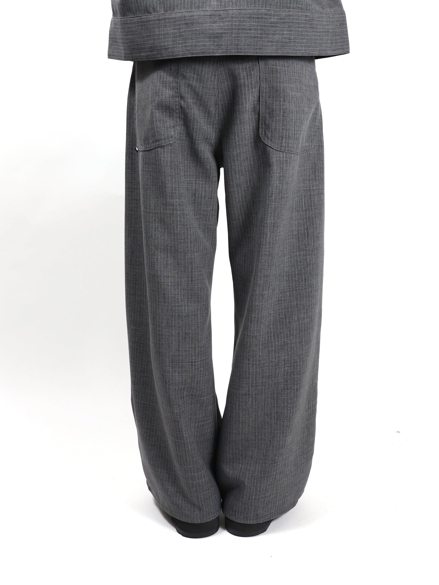 JIEDA STRIPE WIDE ONE TUCK PANTS
