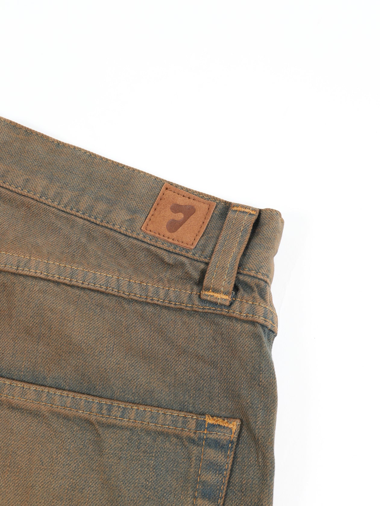 SWITCHING BAGGY DENIM PANTS