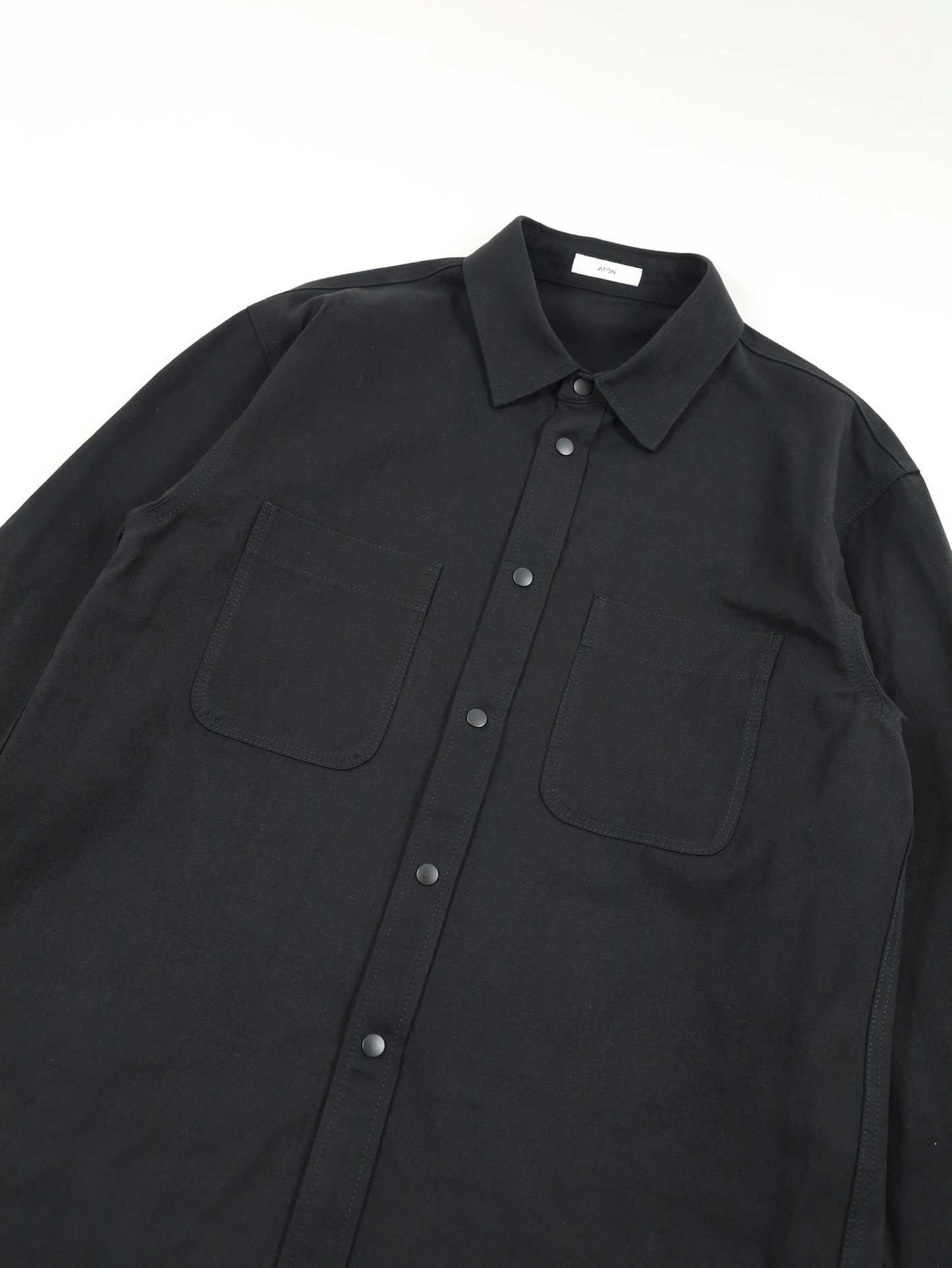HARD WASHED COTTON SHIRT JACKET