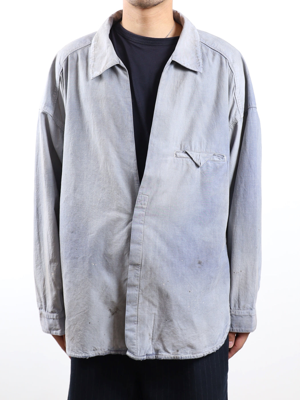 AGING CHAMBRAY LONG SHIRTS