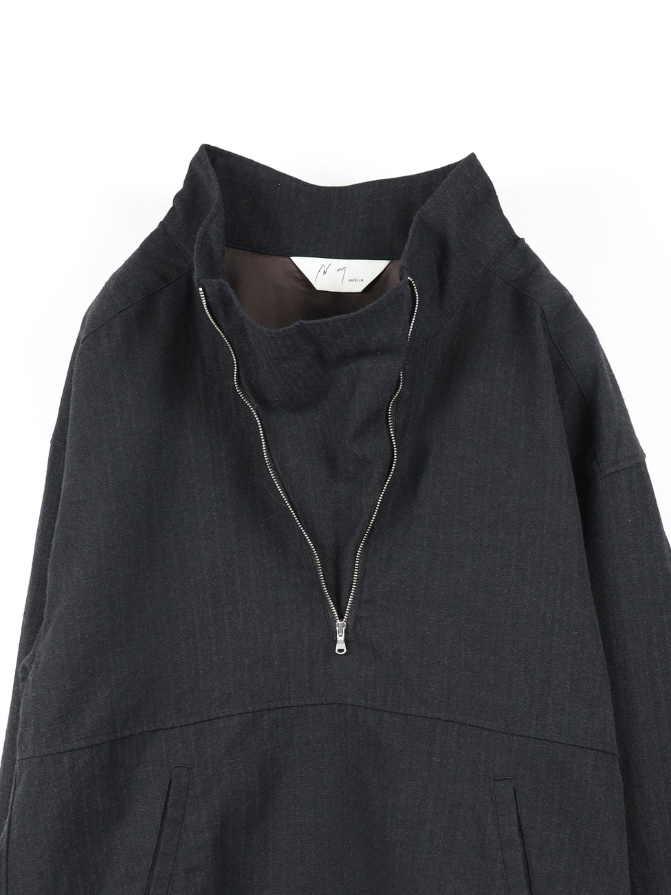 WOOL HALF ZIP PULL OVER SHIRT