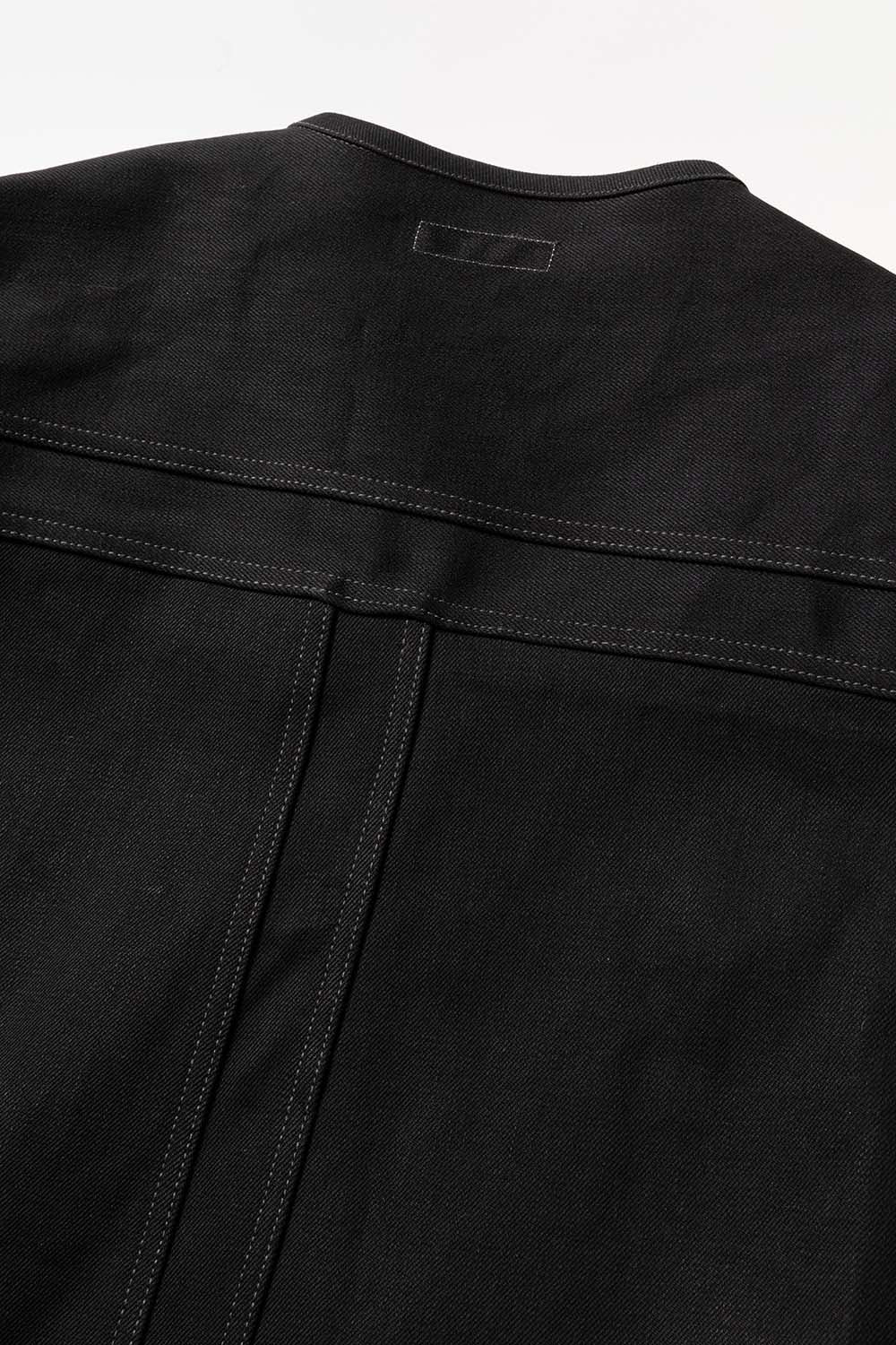 DOUBLE SEAMS RIDERS JACKET BLK RIGID