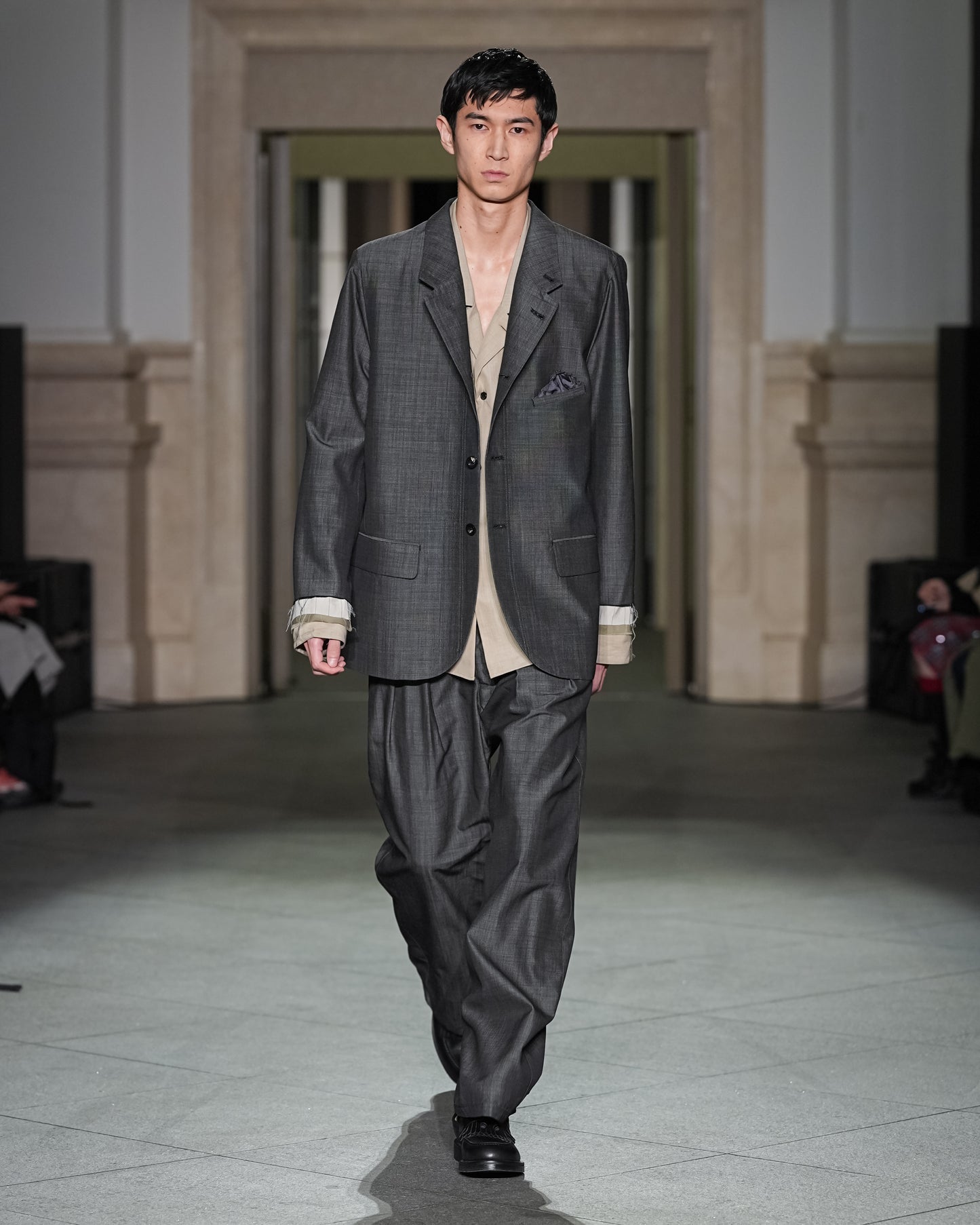 ANCELLM LAYERED TAILORED JACKET