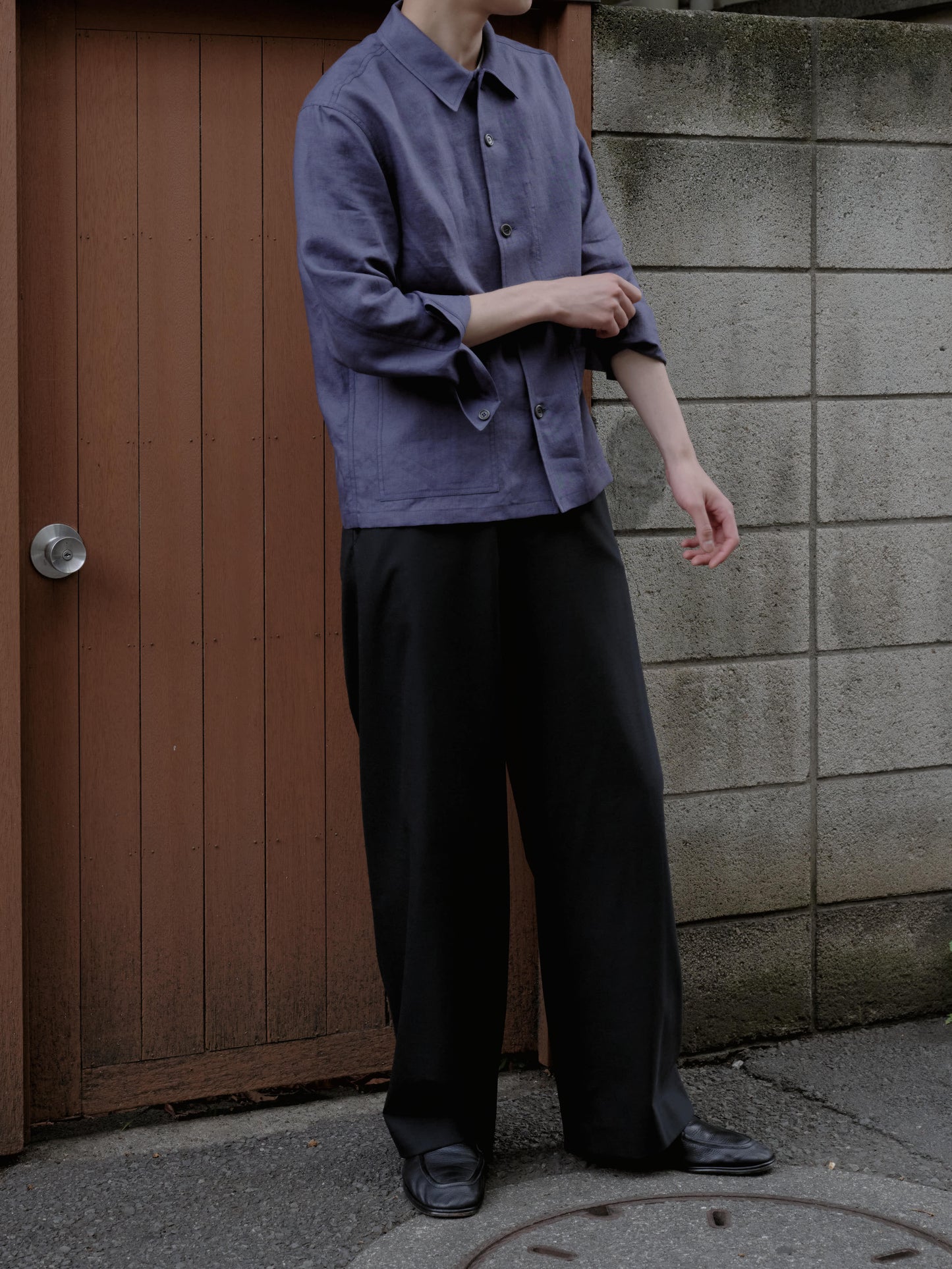 AMOMENTO LINEN POCKET JACKET