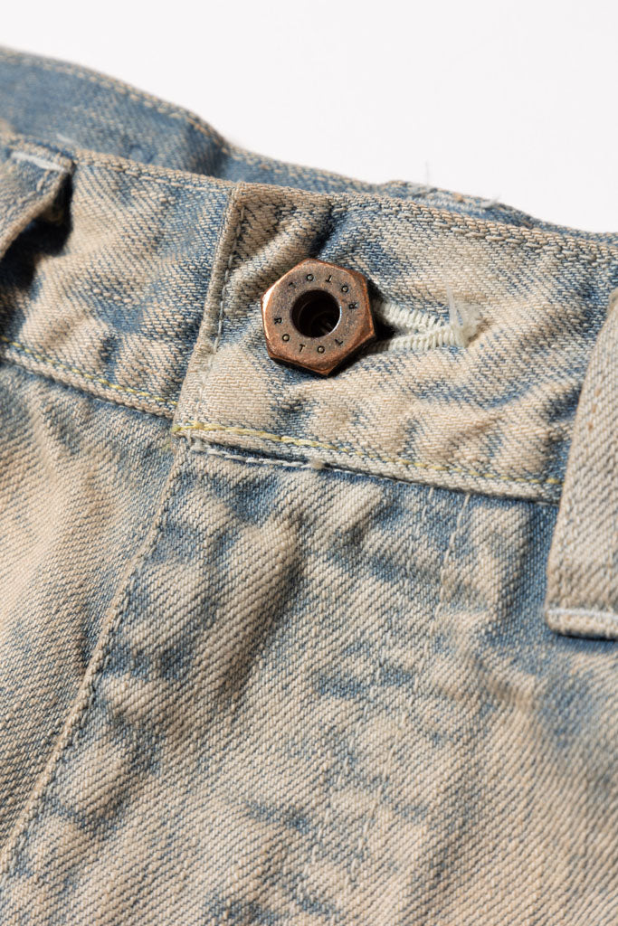 TRIPLE SEAMS 6P DENIM WIDE BLEACH