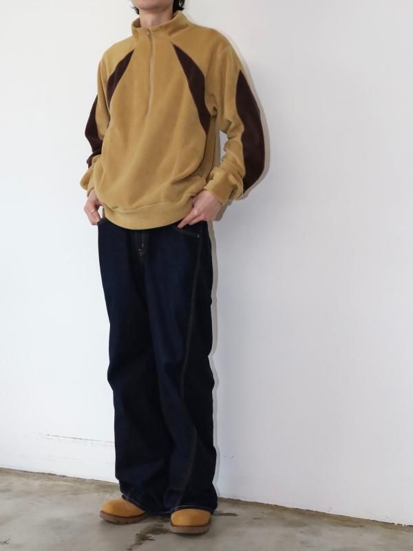 SWITCHING FLEECE HALF ZIP L/S