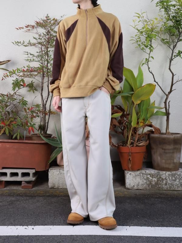 SWITCHING FLEECE HALF ZIP L/S