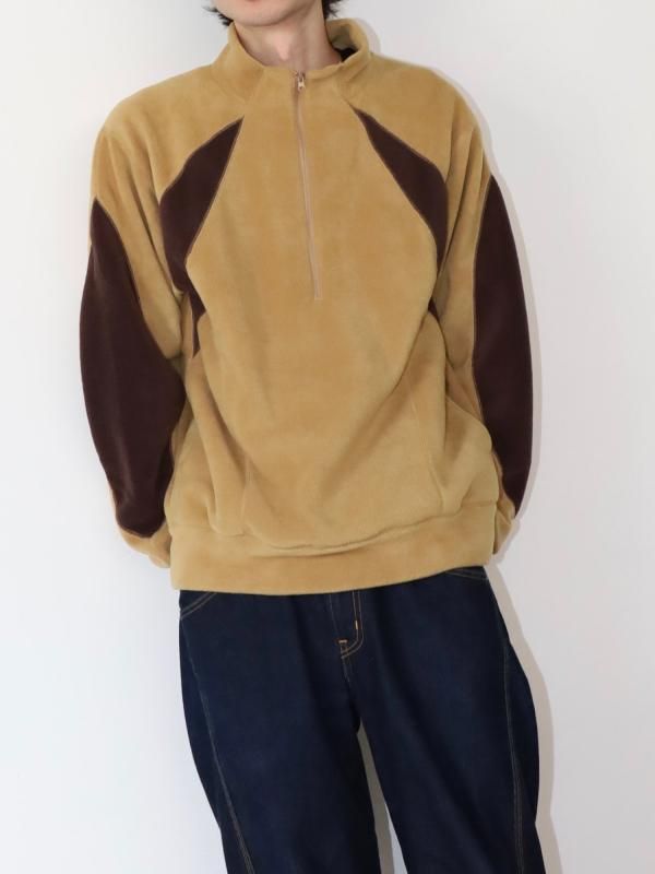 SWITCHING FLEECE HALF ZIP L/S