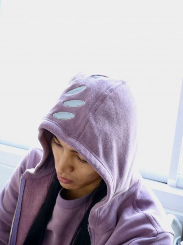 CIRCLE REFLECTOR ZIP HOODIE