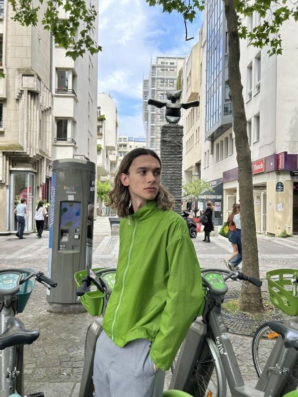 NYLON STAND ZIP SHIRT