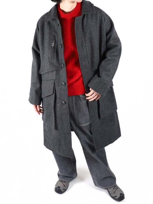 MELTON TRENCH COAT