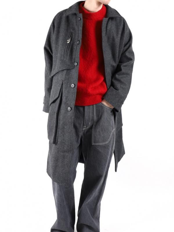 MELTON TRENCH COAT