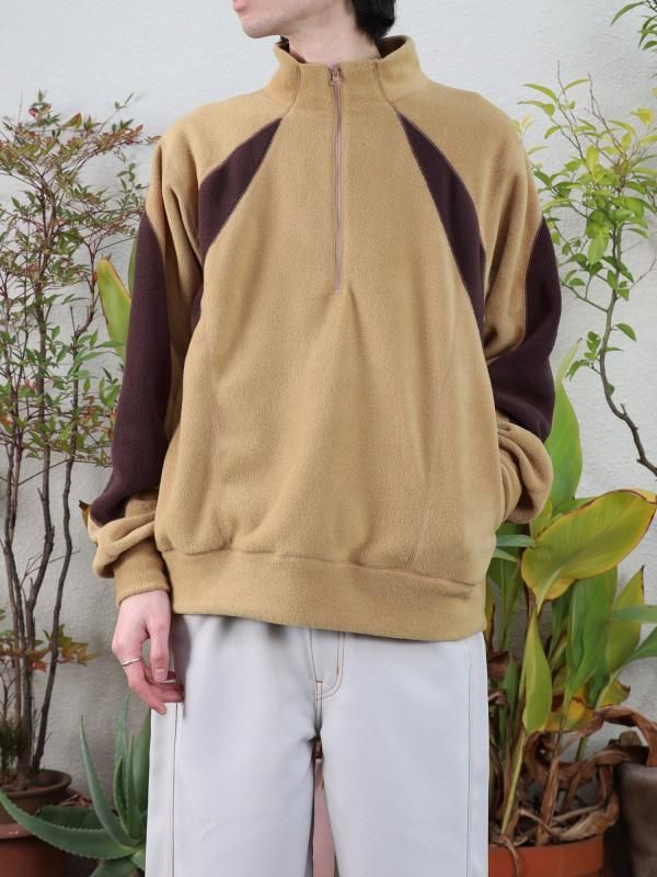 SWITCHING FLEECE HALF ZIP L/S