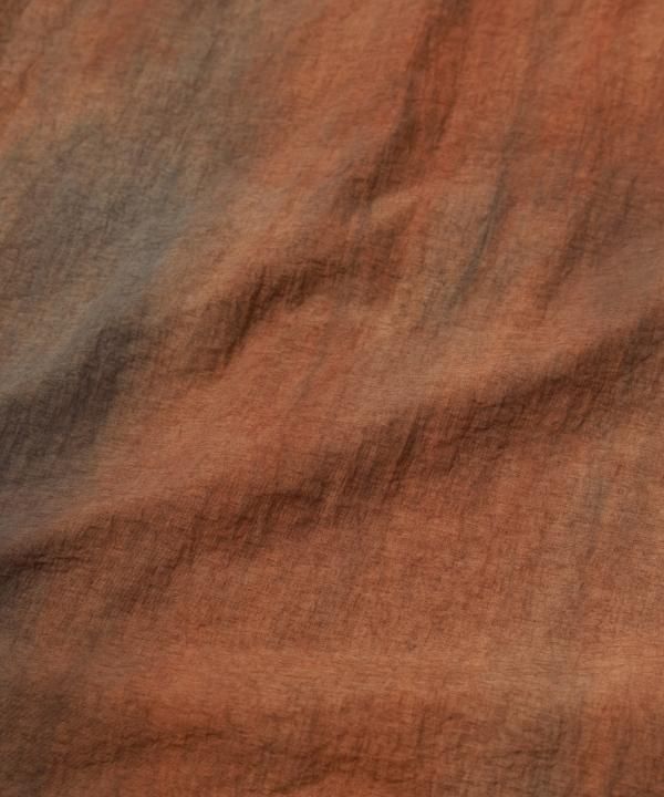 DYED NYLON OPEN COLLAR SHIRT S/S