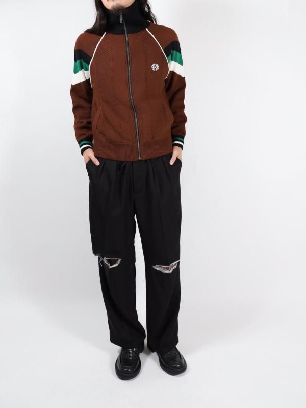 KNITTED TRACK JACKET