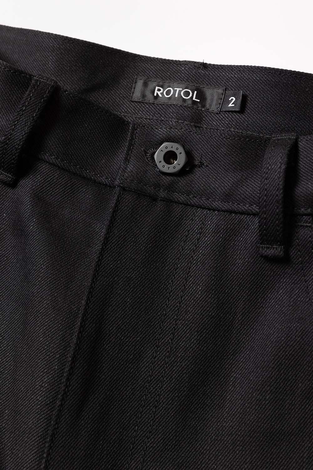 TRIPLE SEAMS 6P DENIM WIDE BLACK