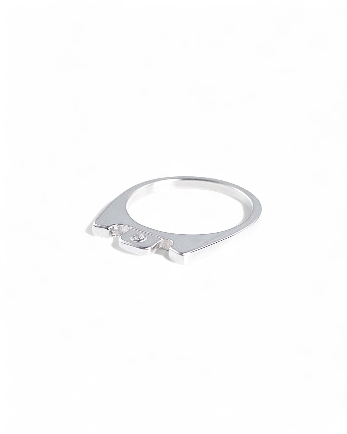 JIEDA×ephemeral pull tab ring (with daiamond)
