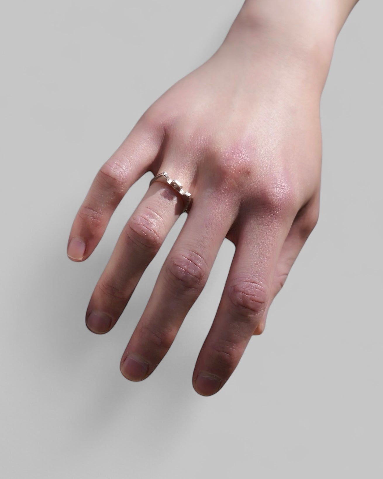 JIEDA×ephemeral pull tab ring (with daiamond)
