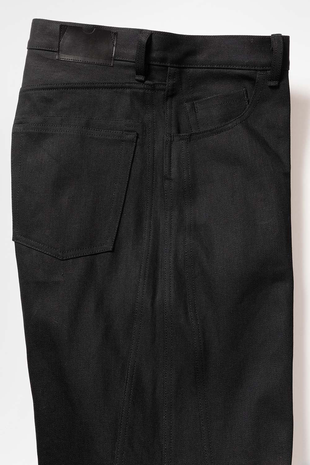TRIPLE SEAMS 6P DENIM WIDE BLACK