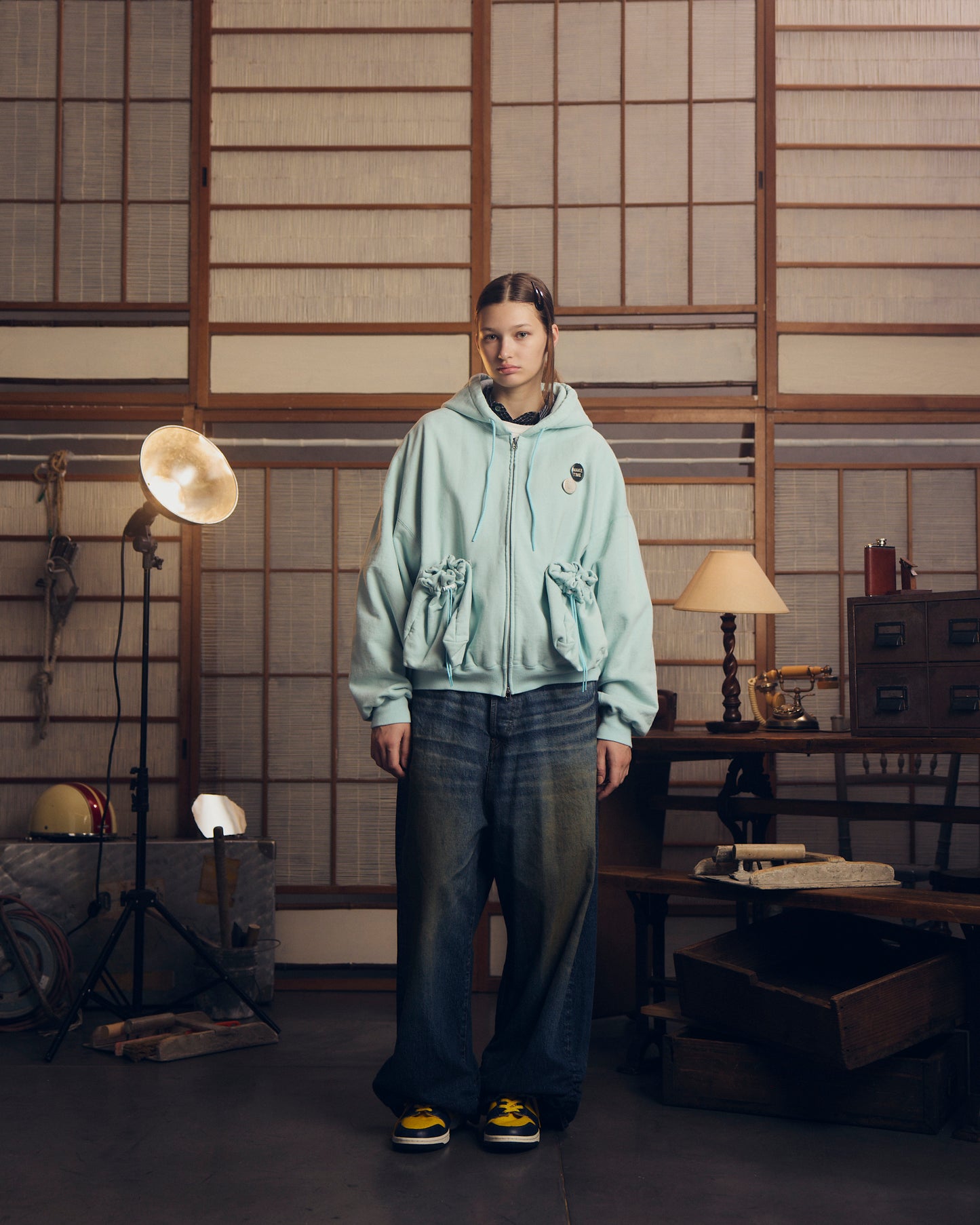 refomed FRESH MAN DENIM WIDE PANTS "USED"