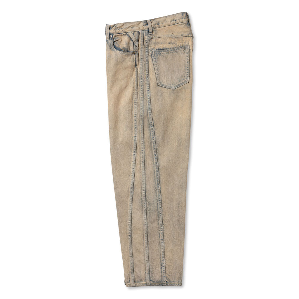 TRIPLE SEAMS 6P DENIM WIDE BLEACH