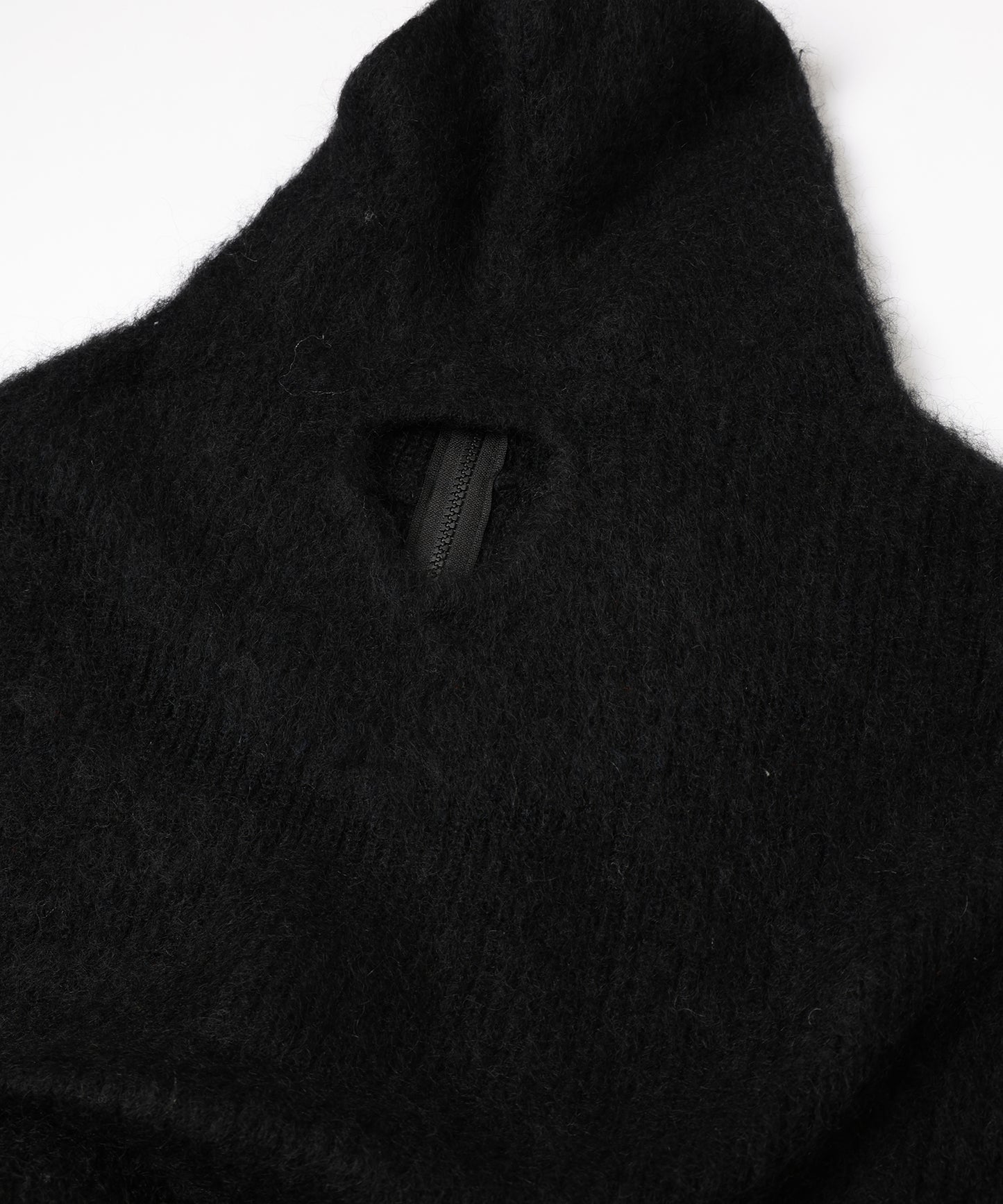 MOHAIR ZIP HOODIE