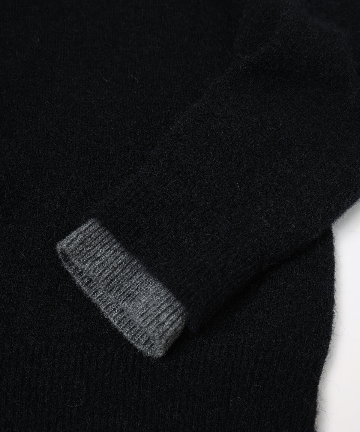 JIEDA LAYERED MOHAIR KNIT SHIRT