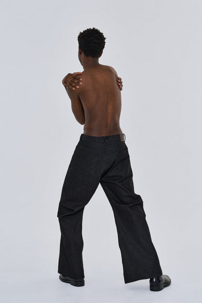 VOTIS　Knee Tuck Flare Denim