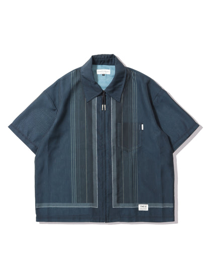 elephant TRIBAL fabrics　NO A/C ZIP SHIRT