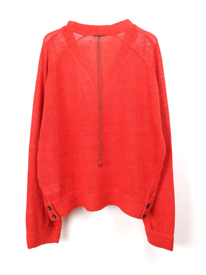 ANCELLM　LACED KNIT CARDIGAN