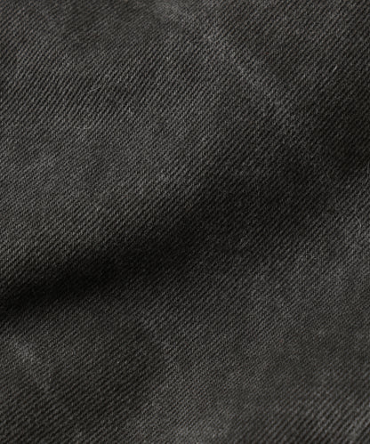 LEATHER COLLAR FADE OVER COAT