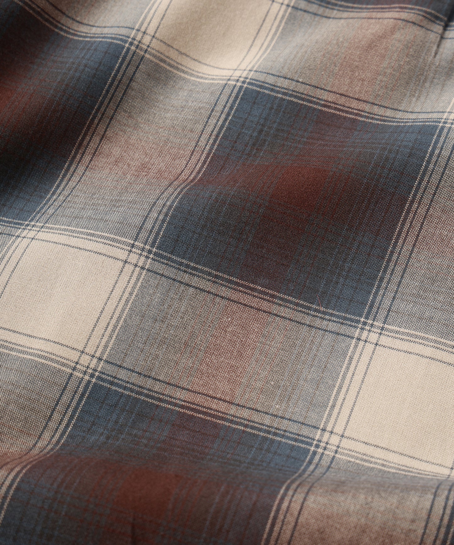 JIEDA　CHECK OPEN COLLAR SHIRT S/S