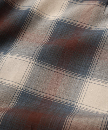 JIEDA　CHECK OPEN COLLAR SHIRT S/S