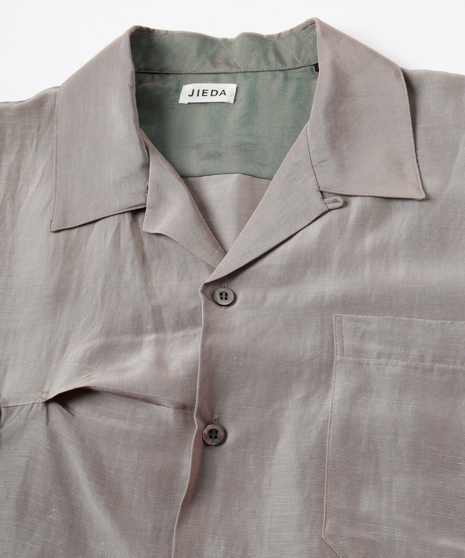 JIEDA HAND STITCH OPEN COLLAR SHIRT S/S – KIKUNOBU