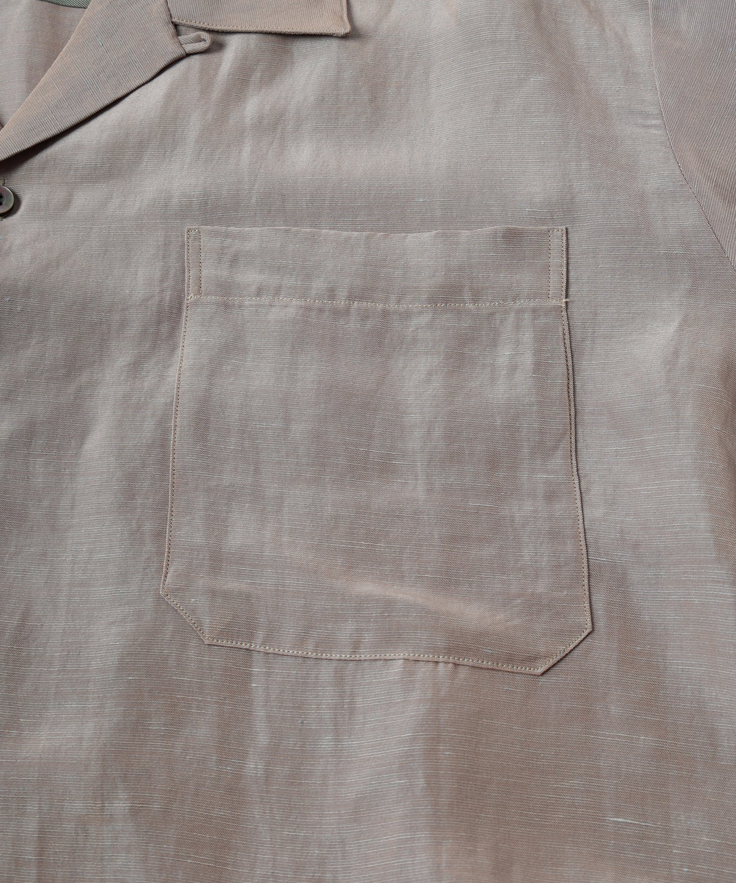 JIEDA　HAND STITCH OPEN COLLAR SHIRT S/S