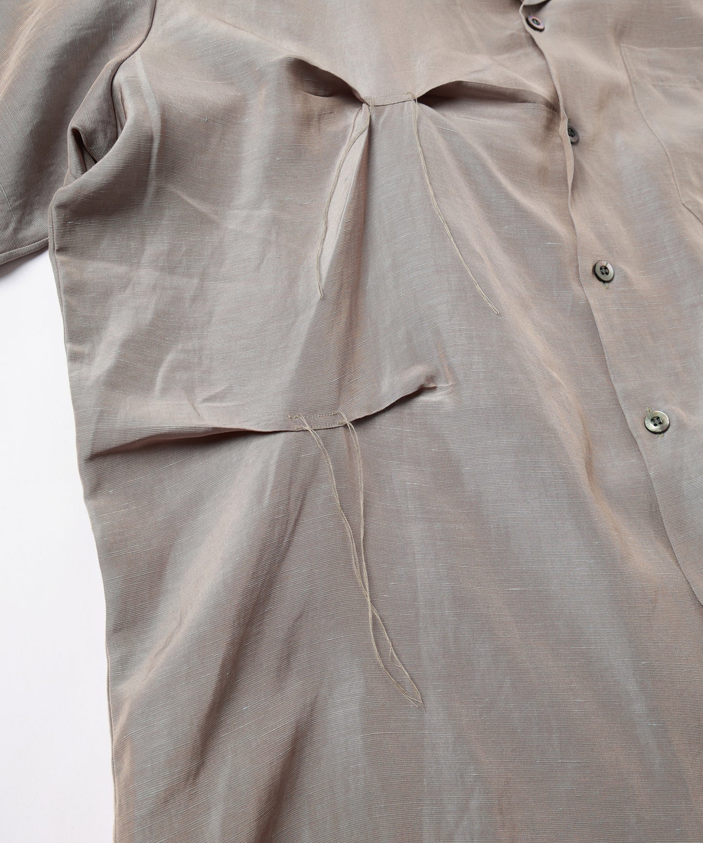 JIEDA　HAND STITCH OPEN COLLAR SHIRT S/S