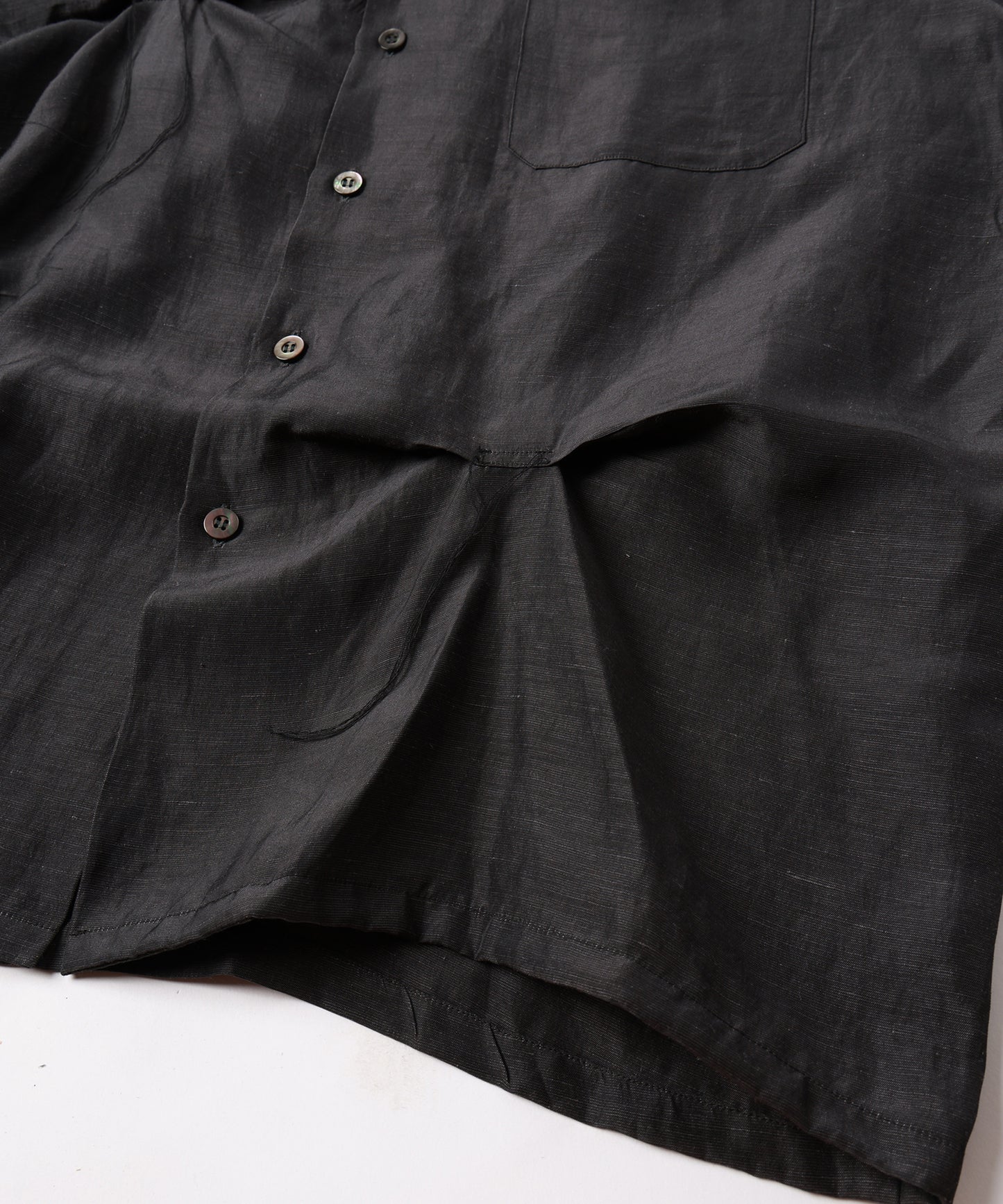 JIEDA　HAND STITCH OPEN COLLAR SHIRT S/S