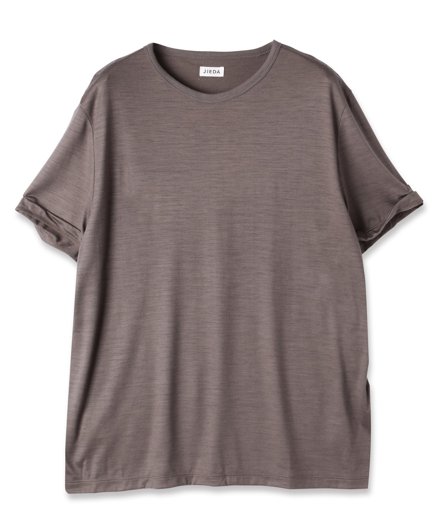 JIEDA　SLEEVE ROLL UP WOOL TEE