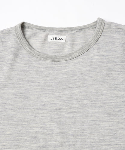 JIEDA　SLEEVE ROLL UP WOOL TEE