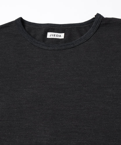 JIEDA　SLEEVE ROLL UP WOOL TEE