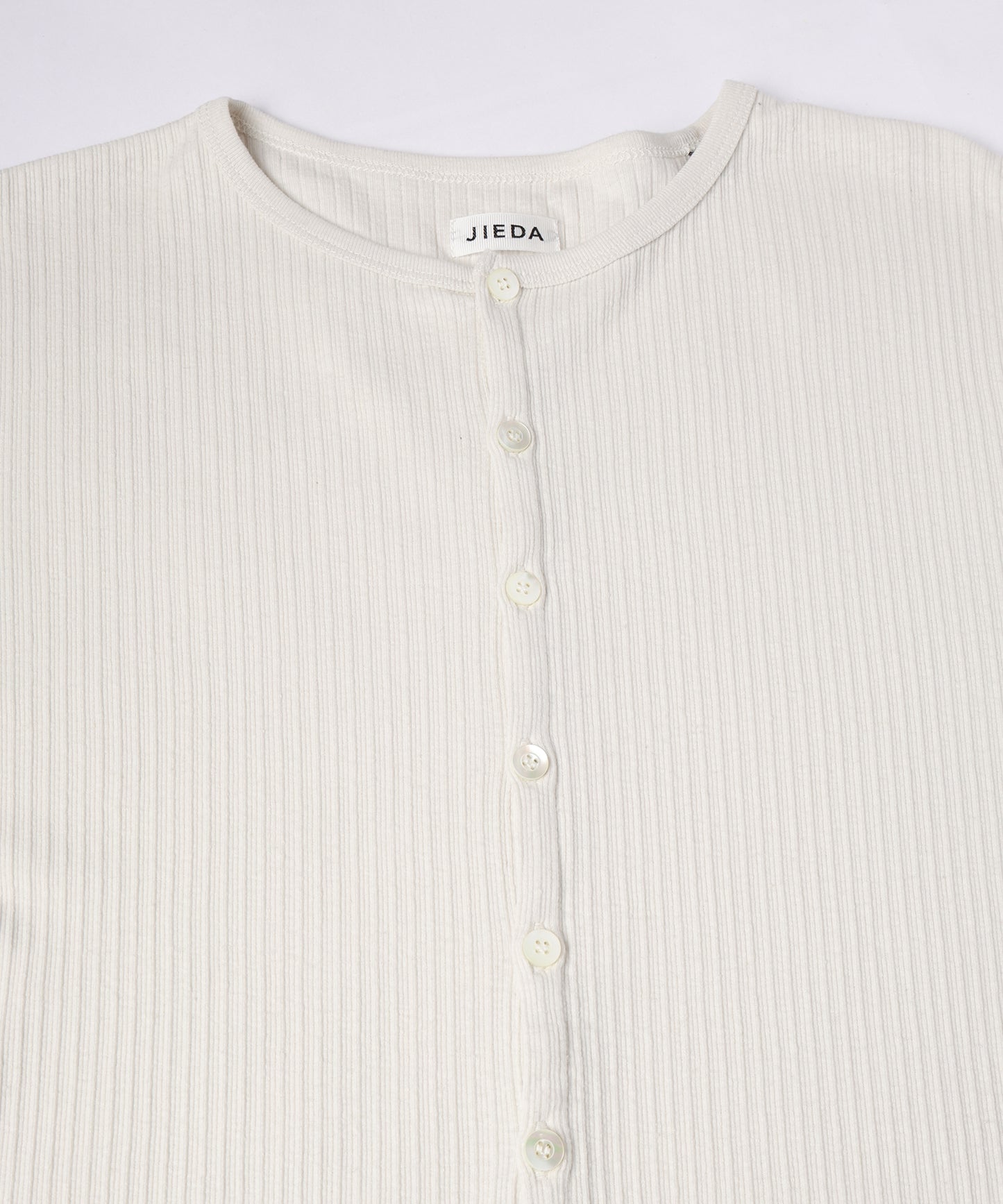 JIEDA　VINTAGE LIGHT RIB HENRY NECK L/S