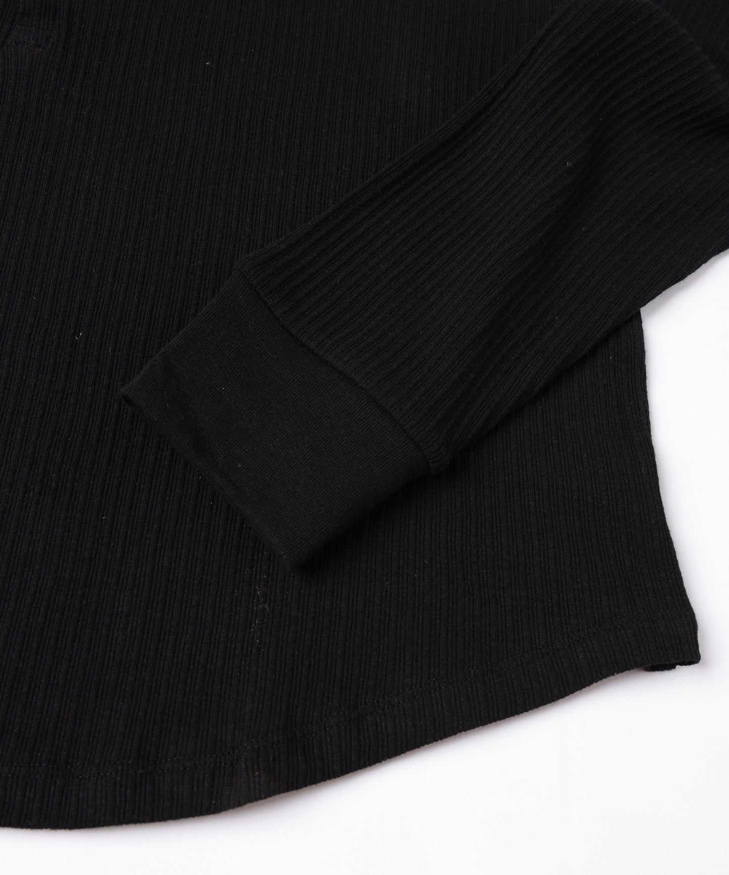 JIEDA　VINTAGE LIGHT RIB HENRY NECK L/S