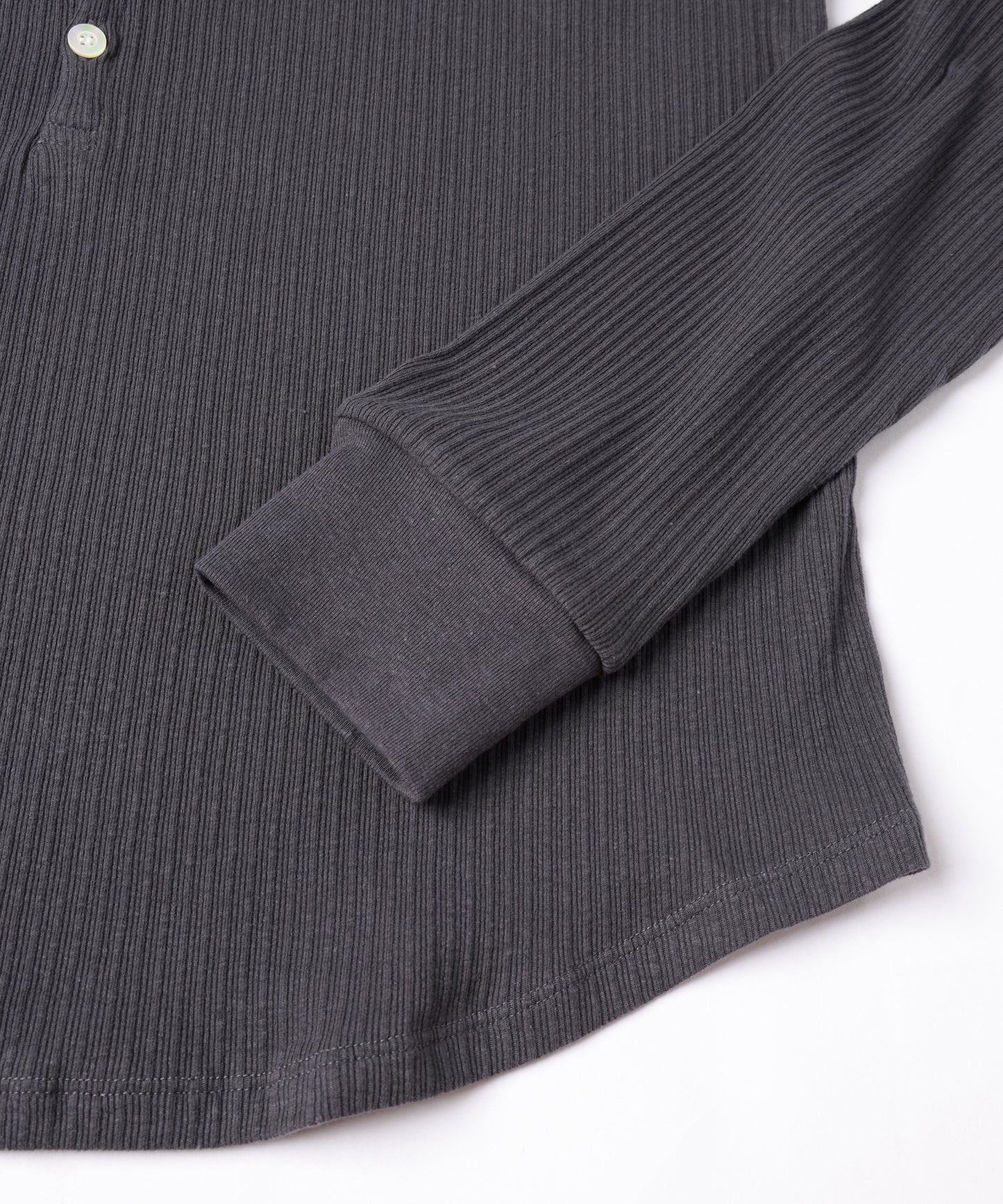JIEDA　VINTAGE LIGHT RIB HENRY NECK L/S